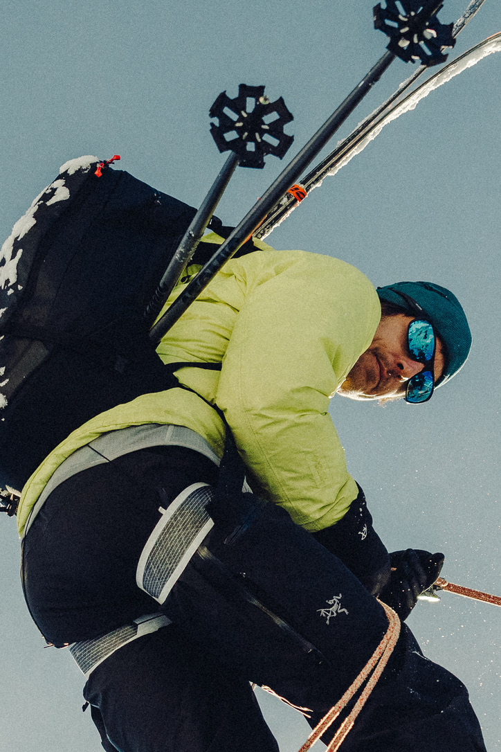 Climbers on a snowy route during the Arc’teryx ABA Hero stills campaign